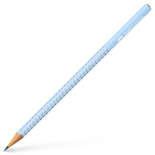 Faber-Castell (Sky Blue) Faber-Castell Sparkle Triangular Graphite Pencil B Grade Pack of 3 1
