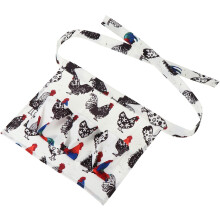 Eierhalter-Schürze mit Taschen, Stoffschürze für freihändige Bedienung für Erwachsene auf dem Bauernhof und zu Hause