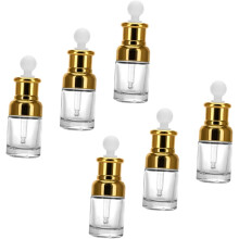 Garrafas de gota de óleo essencial do dispensador de garrafa de óleo de vidro de perfume 6pcs 30ml