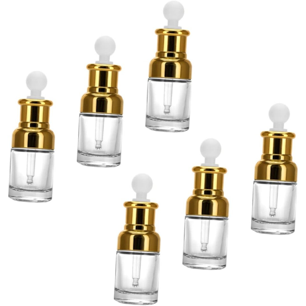 Hkhbjs 6Pcs Perfume Glass Oil Bottle Dispenser Essential Oil Dropper Bottles 30Ml