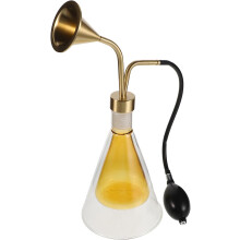 Portable Dual Wall Glass Essential Oil Sampling Flask with Hand Pump Ball Compact Aromatherapy