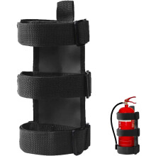 Adjustable Fire Extinguisher Bracket Carrying Strap Wear-Resistant Nylon Pu Material Unhindered Shape Black