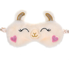Alpaca Design Eye Cover Sleeping Eye Cover Comfortable Blindfold for Women Girls Travel Home Use