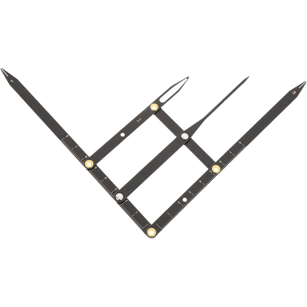 Hkhbjs Stainless Steel Eyebrow Measurement Tool Eyebrow Tattooing Ruler
