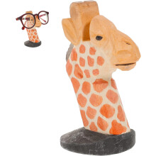 Handgefertigter Brillenhalter in Tierform aus Holz, Giraffenmotiv, dekoratives Brillenregal
