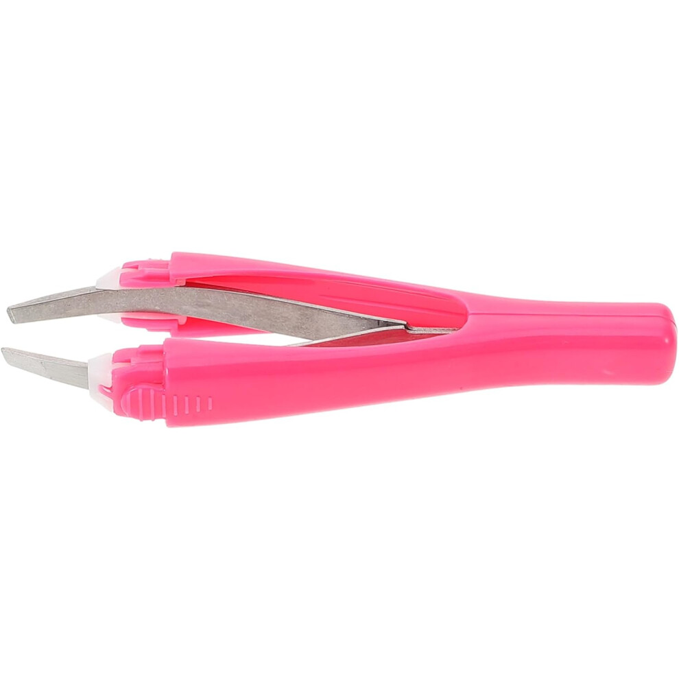 Hkhbjs Stainless Steel Eyebrow Tweezer Auto Brow Clip Handle Tweezers For Eyebrows