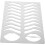 Eyebrow Stencil Eyebrow Drawing Mold Stainless Steel Sturdy Practice Template Shaping Tool 1