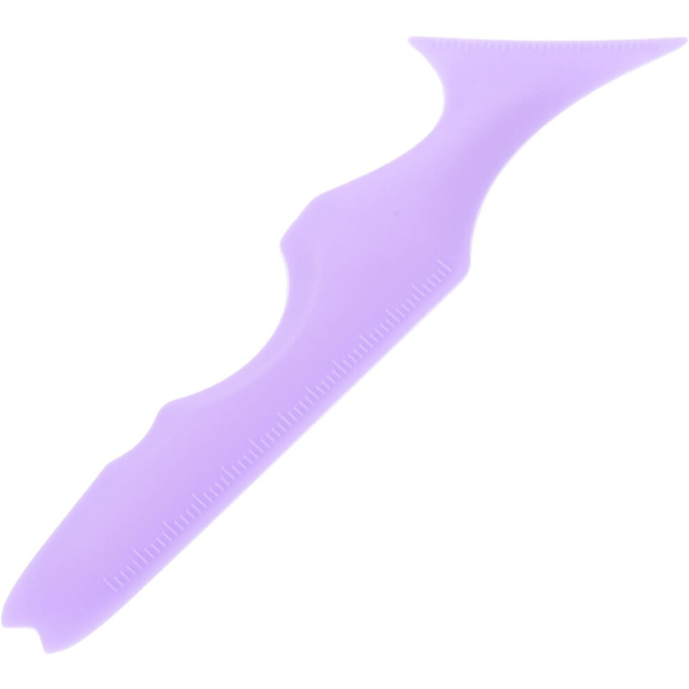 Hkhbjs Silicone Eyeliner Aid And Mascara Drawing Aid Makeup Tool Purple Reusable Eyebrow Stencil