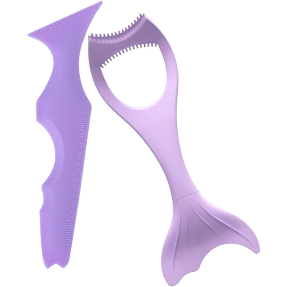 Hkhbjs 2Pcs Eyeliner Guard Silicone Arc Brush Makeup Tool Eyeliner Stencils For Women Girls Mascara Shield Guard