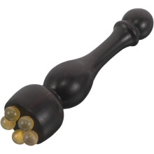 Natural Rosewood Face Roller Massager Stick for Facial Sculpting and Eye Care Portable Wooden Acupressure Tool