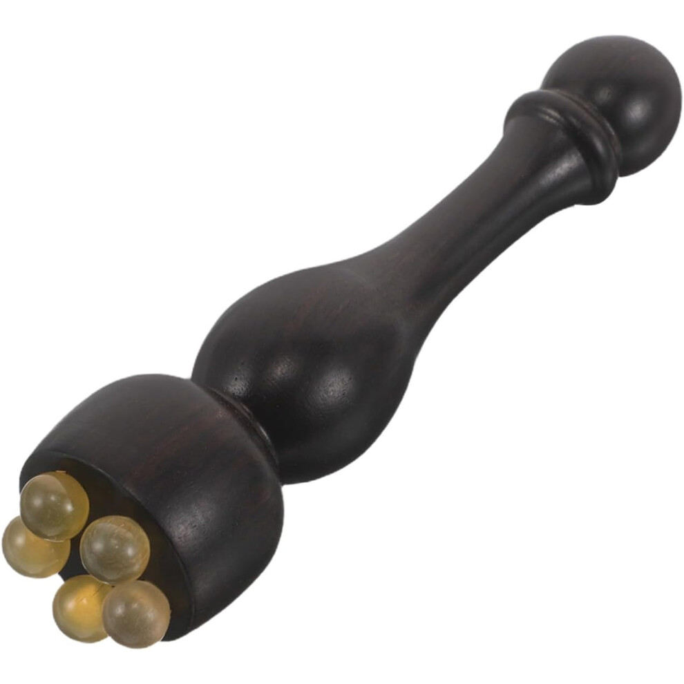 Hkhbjs Natural Rosewood Face Roller Massager Stick For Facial Sculpting And Eye Care Portable Wooden Acupressure Tool