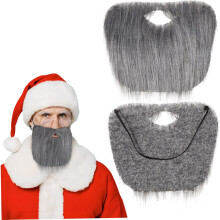 Santa Clausova brada, falošná brada, sivá pre mužov, kostým, vianočné párty, rekvizity, cosplay