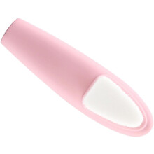 Roze gezichtsreinigingsborstel met lange, zachte haren, dubbelzijdige siliconen gezichtsscrubber en exfoliator voor thuisgebruik