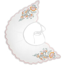 Schal mit falschem Kragen, bestickt, florales Design, ideal als Wickeltuch für Reisen, Partys und saisonale Übergänge.