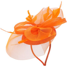 Fascinator Hat Headband and Mesh Design for Wedding Tea Party and Banquet Elegant Bridal Hair Accessory
