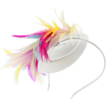 Elegant Mini Hat Headband Hair Clip for Women Dual Use Wedding Party Fascinator Headdress Bridal Hairpin Decoration