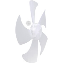 14 Zoll (35,5 cm) große Ersatz-Ventilatorflügel mit 5 Flügeln für Stand- und Tischventilatoren, weißes Kunststoffmaterial, einfache Montage