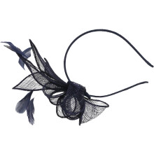 Fascinador Chapéu Clip para Mulheres Vintage Linho Mini Chapéu Acessórios de Cabelo