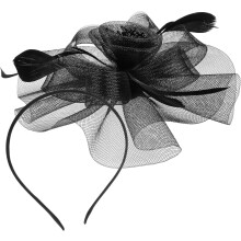 Hårtilbehør i netting til kvinner, motepannebånd, brud, fascinator-pannebånd