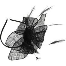 Fascinator-pääpanta, elegantti verkkokukkainen höyhenkuvio