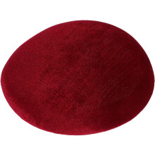 Ronde basis van fluwelen fascinator, pluizige hoedenmaker voor baret, voering en vormgever.