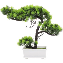 Künstlicher Bonsai-Baum, Kiefer, Tischdekoration, dekorative Kunststoffpflanze, schlichter, eleganter Stil