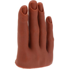 Modello di mano protesica professionale per manicure, unghie finte, accessorio per la pratica della nail art.