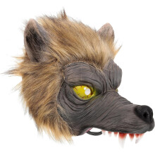 Halloween-Wolfskopf im Horror-Stil – Requisite für Herrenkostümpartys