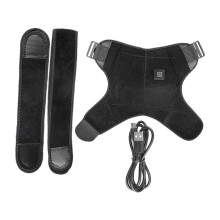Heated Shoulder Stabilizer Brace for Muscle Tears with Adjustable USB Heating Pad