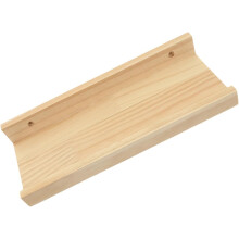 Wandregal aus Holz, Khaki-Holz, modernes, schlichtes Design, hohe Tragfähigkeit, Wandorganizer