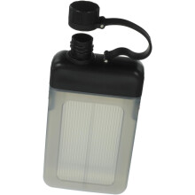Tragbare, quadratische Wasserflasche 450 ml mit Trageschlaufe, robuste Outdoor-Reiseflasche