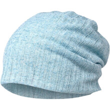 Veelzijdige aquablauwe katoenen turbano/muts/halsdoek