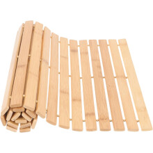 Bambus-Badematte, rutschfeste Duschmatte, rutschfeste Bodenmatte, Naturmaterial Bambus, 60 x 40 cm