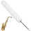 Cotton Flute Cleaner Brush Twisted Wire Brush with Loop Handle Practical Lightweight White Cleaning Head 1