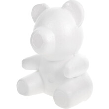 Schaumstoffbär-Skulptur, Blumenschaumstoff, DIY-Bastelrohling, Bärenfigur für Hochzeitsdekoration, Kunst- und Bastelbedarf