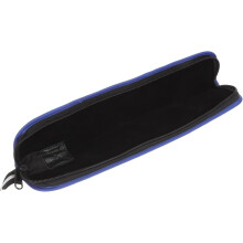 Fluit draagtas, blauwe Oxford-stof, compacte tas met zachte binnenkant, voor school en optredens.