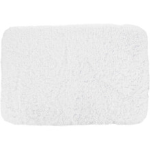 Weißer Badezimmerteppich, Badematte, Duschmatte, Polyester, wasserabsorbierend, rutschfest, modisch, für Eingangsbereiche