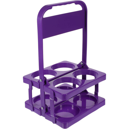 4 Pcs Beer Bottle Carrier Folding Beer Basket Plastic Foldable Drink Holder