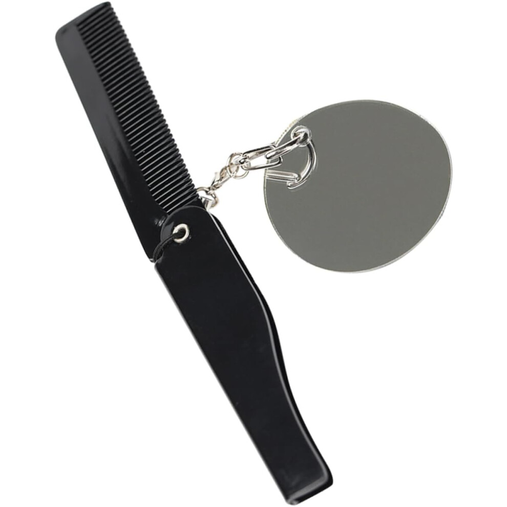Hkhbjs Foldable Beard Comb Fine Tooth Pocket Comb For Men Large Size Travel Grooming Keychain