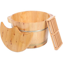 Praktisches isoliertes Fußbad aus Holz, Fußbecken, Winterbadewanne, Einweicheimer für den Heimgebrauch