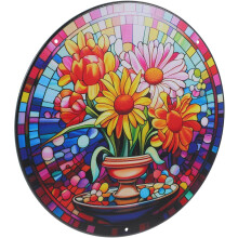 Wanddekoration aus Eisenblumen – Einzigartige, künstlerische Metallwandskulptur mit wunderschönem Texturmuster