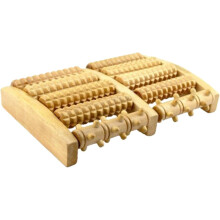 Fußmassagegerät aus Holz mit Nagelrollen zur Linderung von Plantarfasziitis für Entspannung und Fußpflege zu Hause