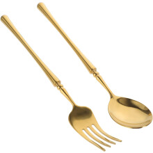 2 stk. bestikksett i rustfritt stål, ergonomisk sett, matbestikksett