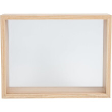 Dreidimensionaler Blumenrahmen aus Holz, 21 x 21 x 3 cm (8,27 x 8,27 x 1,18 Zoll), schlichtes, schickes und kreatives Design