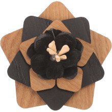 Tre-boutonniere-nål for menn, blomster, jakkeslagsnål, delikat design, brun