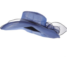 Damen-Gaze-Kirchenhut, Sommerhut mit breiter Krempe, Sonnenschutz, leicht, atmungsaktiv, Fascinator
