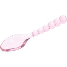Glaslöffel zum Umrühren von Kaffee oder Tee, rosa, kreatives Design, vielseitig einsetzbar, leicht zu reinigen