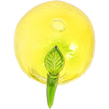Zitronenförmige Glasvase, kleine dekorative Vase mit Fruchtmotiv, aus Glas, leicht zu reinigen, kreatives Zuhause
