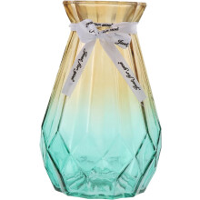 Glasvase mit Farbverlauf, Behälter für Trockenblumen im europäischen Stil, modern und schlicht – Dekoration
