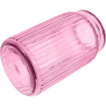 Farbige Glasvase, Blumengefäß aus Glas, einzigartige Form, schlichter Stil
